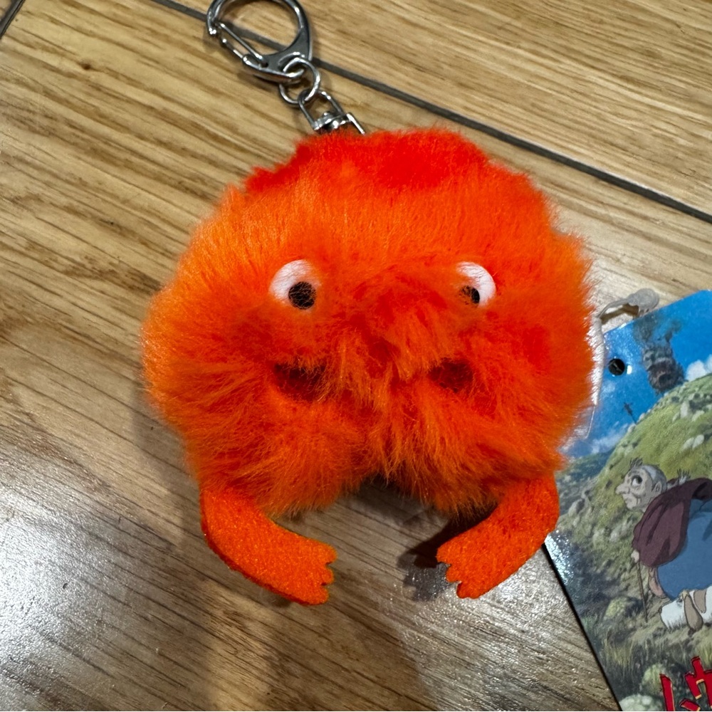 Studio Ghibli Calcifer Keychain PAL NWT Howl’s Moving Castle Tokyo Exclusive
